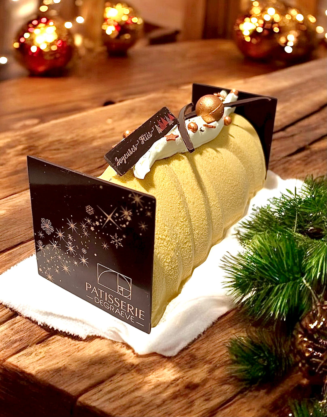 LA BÛCHE DE NOËL VANILLE CONFITURE DE LAIT - À PARTAGER (SANS GLUTEN)
