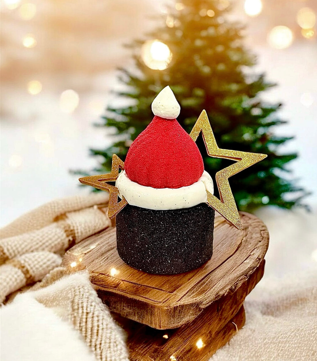 LE BONNET DU PERE NOËL / CASSIS CHÂTAIGNE - INDIVIDUEL (SANS GLUTEN)